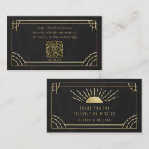 Art Deco sociale & bedankkaarten