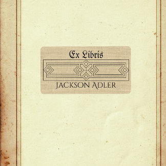 Art Deco Specialized Ex Libris Book Etiket