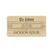 Art Deco Specialized Ex Libris Book Etiket (Voorkant)