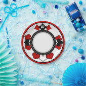 Art Deco Spelen Kaart Kostuums - Monogrammed Papieren Bordje (Feest)