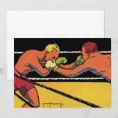  Art Deco Sports Boxing, Boxers Punch (Voorkant / Achterkant)
