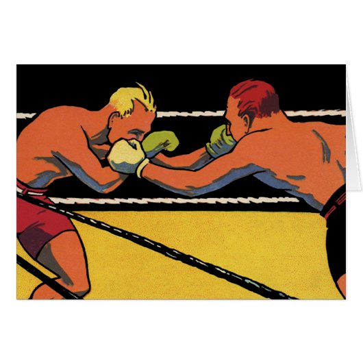  Art Deco Sports Boxing, Boxers Punch (Voorkant Horizontaal)
