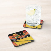  Art Deco Sports Boxing, Boxers Punch Drankjes Onderzetter (Rechterzijde)