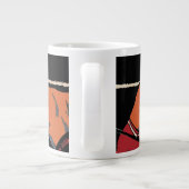  Art Deco Sports Boxing, Boxers Punch Grote Koffiekop (Achterkant)