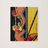  Art Deco Sports Boxing, Boxers Punch Legpuzzel (Verticaal)