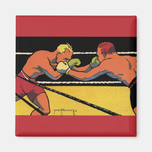  Art Deco Sports Boxing, Boxers Punch Magneet