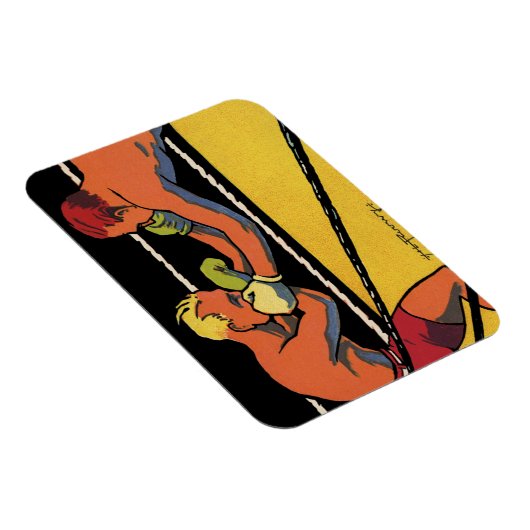  Art Deco Sports Boxing, Boxers Punch Magneet (Rechterzijde)