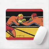  Art Deco Sports Boxing, Boxers Punch Muismat (Met muis)