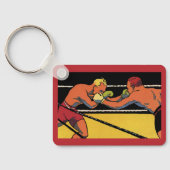  Art Deco Sports Boxing, Boxers Punch Sleutelhanger (Achterkant)