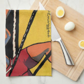  Art Deco Sports Boxing, Boxers Punch Theedoek (Quarter Fold)