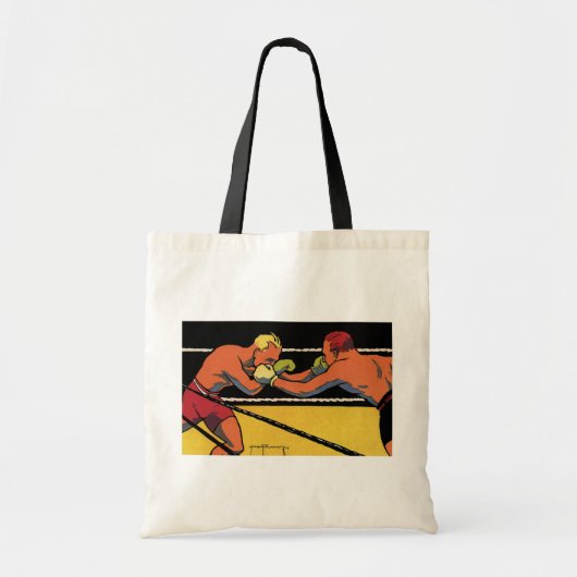 Art Deco Sports Boxing, Boxers Punch Tote Bag (Voorkant)