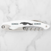 Art Deco Springende Borzoi Kurkentrekker (Voorkant)