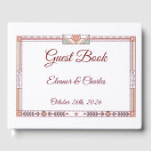 Art Deco Sprookjesboek Bruiloft Gastenboek (Voorkant)