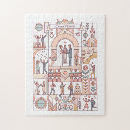 Art Deco Sprookjesboek Bruiloft Legpuzzel