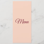 Art Deco sprookjesboek bruiloft Menu (Voorkant)