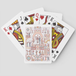 Art Deco Sprookjesboek Bruiloft Pokerkaarten