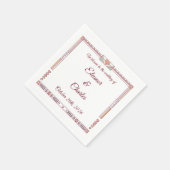 Art Deco Sprookjesboek Bruiloft Servet (Hoek)