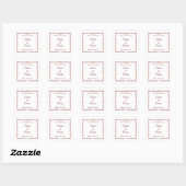 Art Deco Sprookjesboek Bruiloft Vierkante Sticker (Vel)