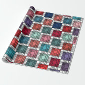 Art Deco Squares Cadeaupapier (Uitgerold)