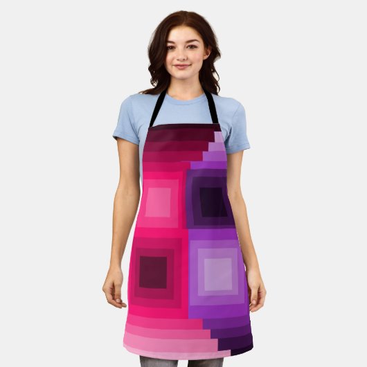 Art Deco Squares Schort (Gedragen)