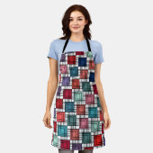 Art Deco Squares Schort (Gedragen)