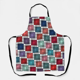 Art Deco Squares Schort