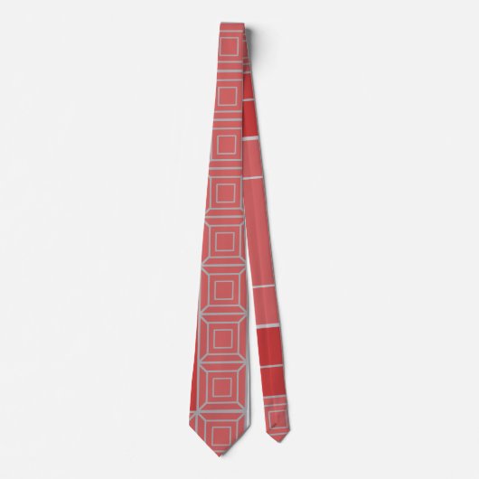Art Deco Squares Stropdas (Voorkant)