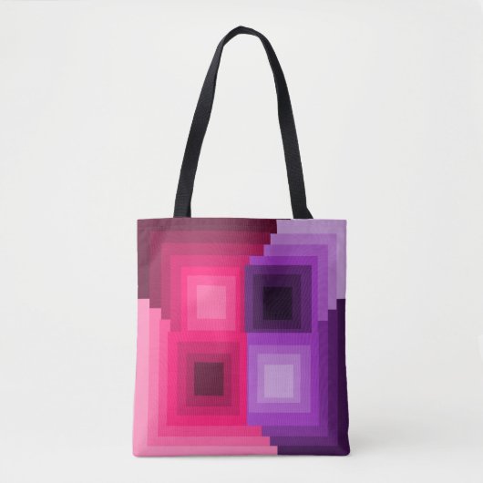 Art Deco Squares Tote Bag (Voorkant)