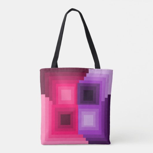 Art Deco Squares Tote Bag (Achterkant)