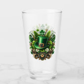 Art Deco St Patricks Dag Glas (Voorkant)
