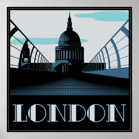Art Deco St Pauls, Londen Poster (Voorkant)