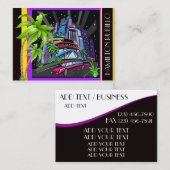 Art Deco Stad / Casino / Limo Visitekaartje (Voorkant / Achterkant)