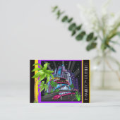 Art Deco Stad / Casino / Limo Visitekaartje (Staand voorkant)