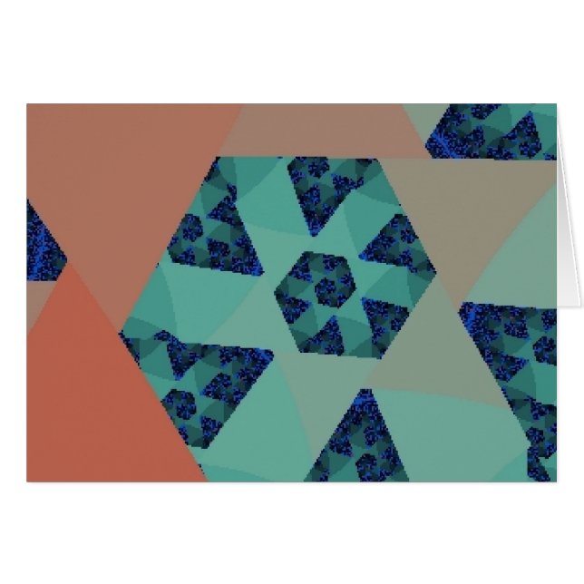 Art Deco Staircase-kaart (Voorkant Horizontaal)