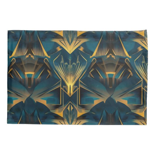 Art Deco Standaard Pair Kussenslopen (Achterkant-Links)