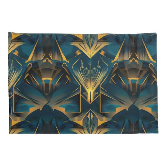 Art Deco Standaard Pair Kussenslopen (Achterkant-Rechts)