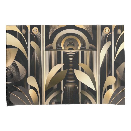 Art Deco Standaard Pair Kussenslopen (Voorkant-Rechts)