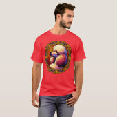 Art Deco Standaard Poedel Cool Poedel Art T-shirt (Voorkant volledig)