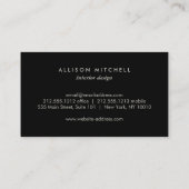 Art Deco Stapelde Monogram Logo op Taupe Visitekaartje (Achterkant)