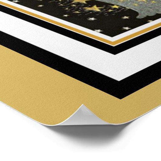 Art Deco Star Poster (Hoek)