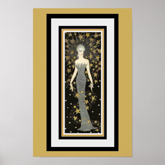 Art Deco Star Poster (Voorkant)