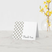 Art Deco Stars Hartelijk dank Kaart (Gele Bloem)