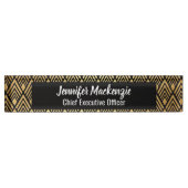 Art Deco Station Sign Kantoor Desk Naambordje (Voorkant)