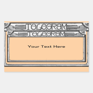 Art Deco Steampunk Telegram Sticker