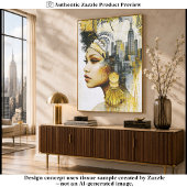 Art Deco Stedelijke Vrouw Stad Collage FS9L Decoup Tissuepapier