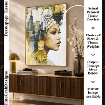 Art Deco Stedelijke Vrouw Stad Collage FS9R Decoup