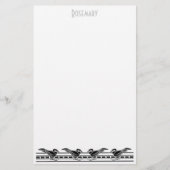 Art Deco Stempapierwaren gepersonaliseerd Briefpapier (Voorkant)