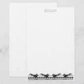 Art Deco Stempapierwaren gepersonaliseerd Briefpapier (Voorkant / Achterkant)