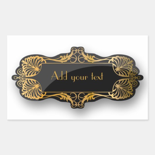 Art déco sticker (Voorkant)