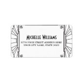 Art Deco stijl Adresetiketten Etiket (Voorkant)